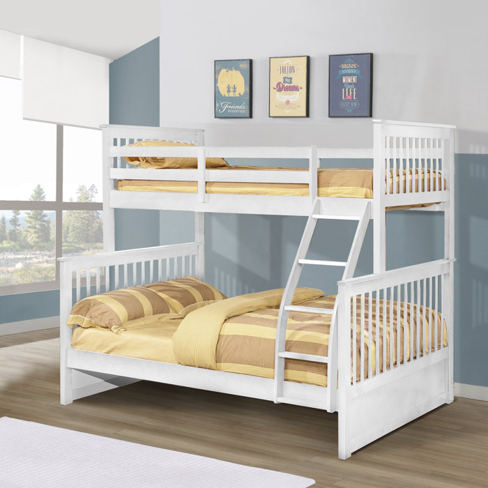 Harriet Bee Sofren Twin Over Full Solid Wood Standard Bunk Bed by